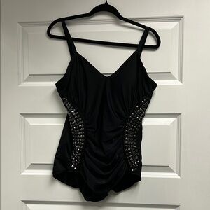 Magicsuit Elegant Black Swimwear with Silver Details